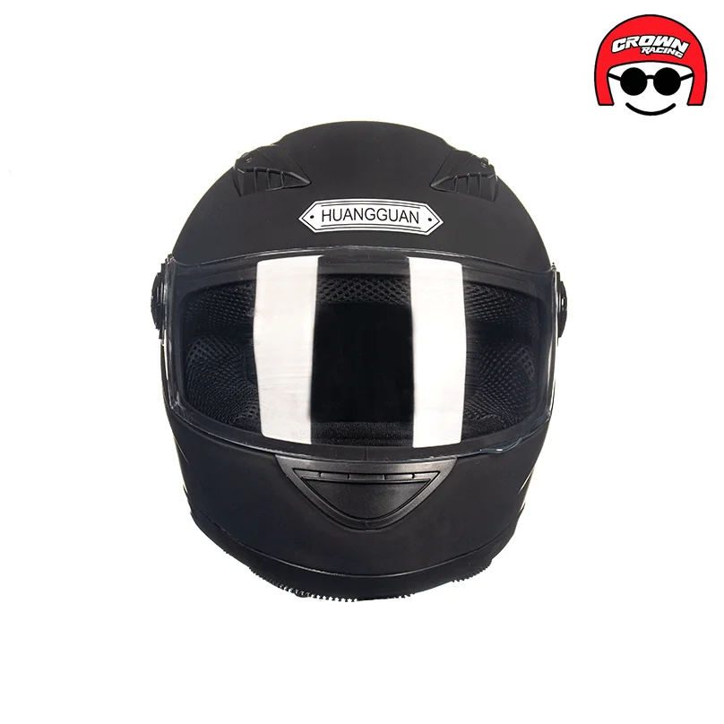 

Crown Men's Woman Motorcycle Helmets Mtb Helme Full Face Electric Moto Helmet The Four Seasons Sending Removable scarves