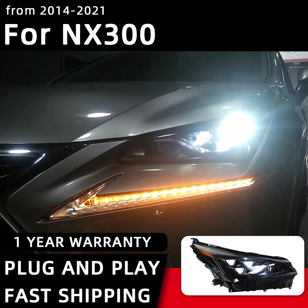 

Передняя фара для Lexus NX200 NX300 светодиодный фары 2014-2021, передняя фара, Стайлинг автомобиля, дневные ходовые огни, аксессуары для автомобиля