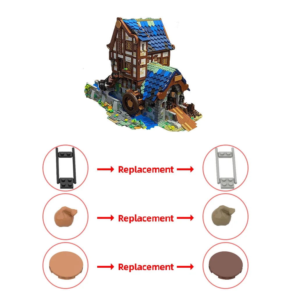 Строительные блоки MOC в средневековом стиле Двойная модель 21325 средневековый