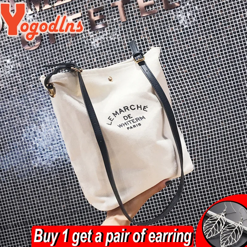 

New Canvas Shoulder Bag for Women Large Capacity Handbag and Tote Letter Designer Messenger Bag Crossbody Bag bolsa