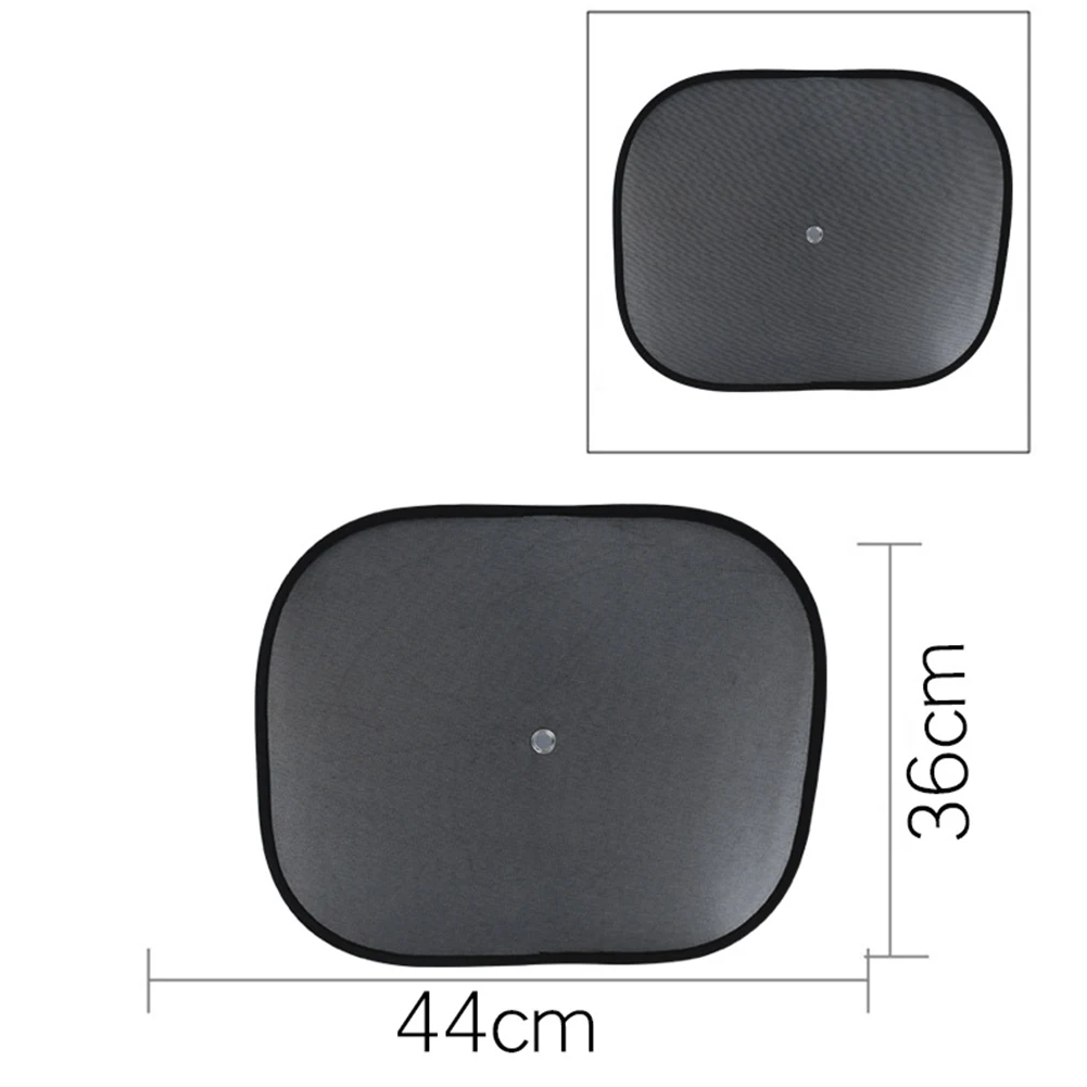 

2pcs Car Sunshade Sun Visor Reflective Protection Cover For Car Front Rear Side Casement Mesh Car Sun Visors With Suckers