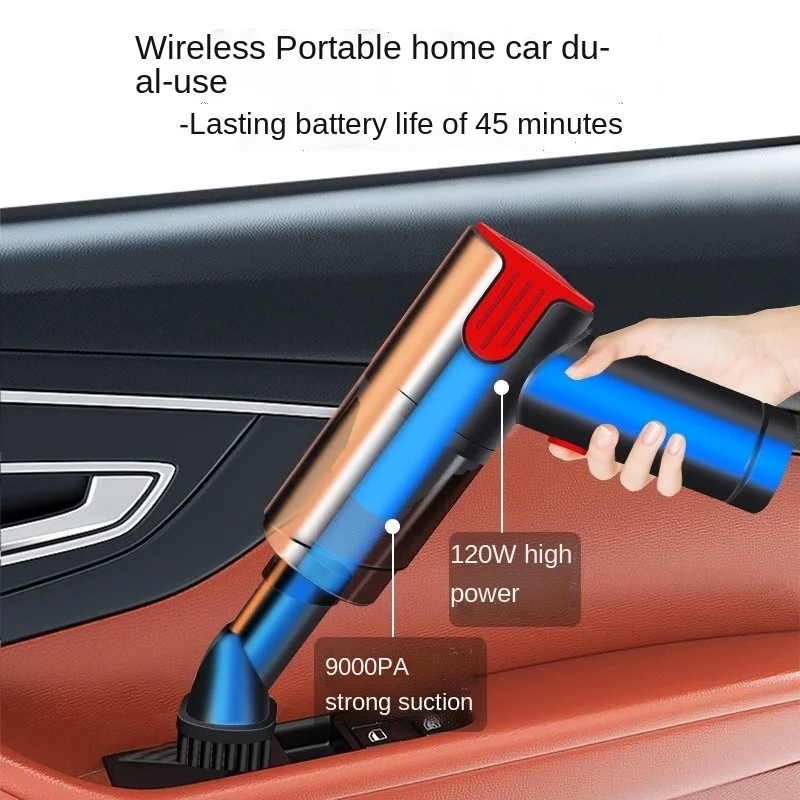 Ручной беспроводной автомобильный пылесос портативный мощный циклонный