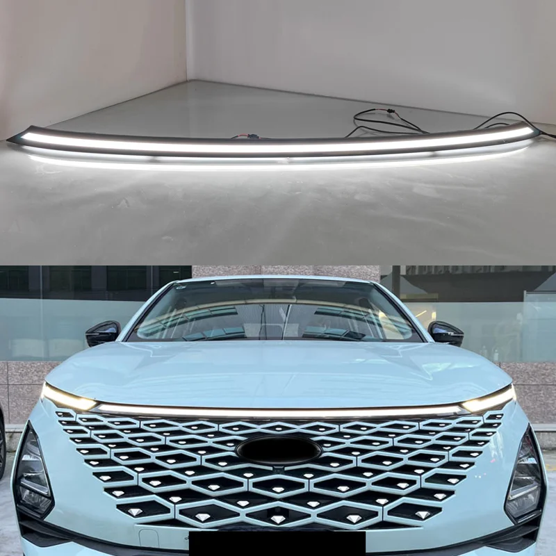 

Светодиодные дневные ходовые огни, фары для Chery OMODA C5 2022 2023 2024, передний бампер, головной фонарь, гриль, светильник