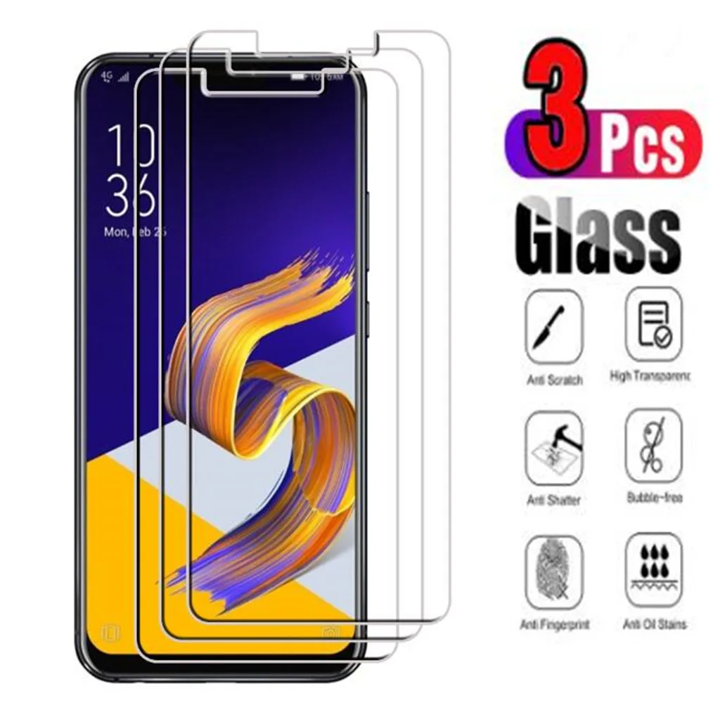 

3 шт. противоударное закаленное стекло для Asus Zenfone 5 Lite ZC600KL ZE620KL 5z ZS620KL Max Shot ZB634KL защита для экрана Передняя пленка