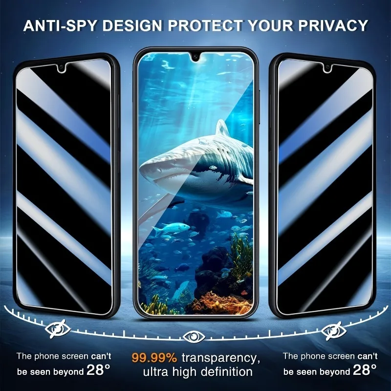 Фото 5 шт. закаленное стекло для Samsung Galaxy A17 A16 A15 A14 A13 A12 A11 A51 A52 A53 A54 A55 A56 A34 A35 A36 противошпионское стекло №1