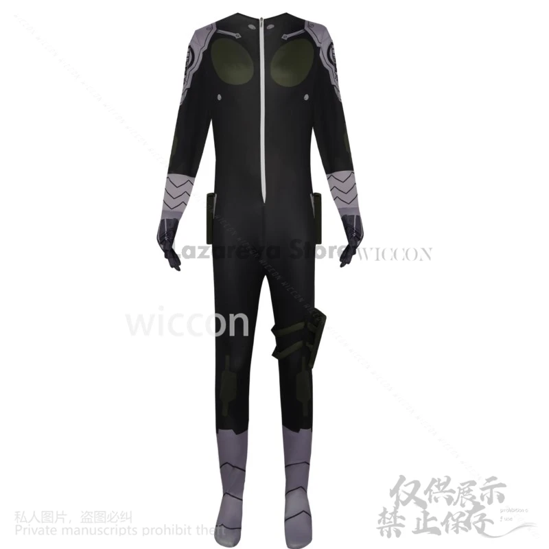 Горячий аниме Монстр No. 8. Косплей Minghai String Костюм Боевая Униформа парик черного и