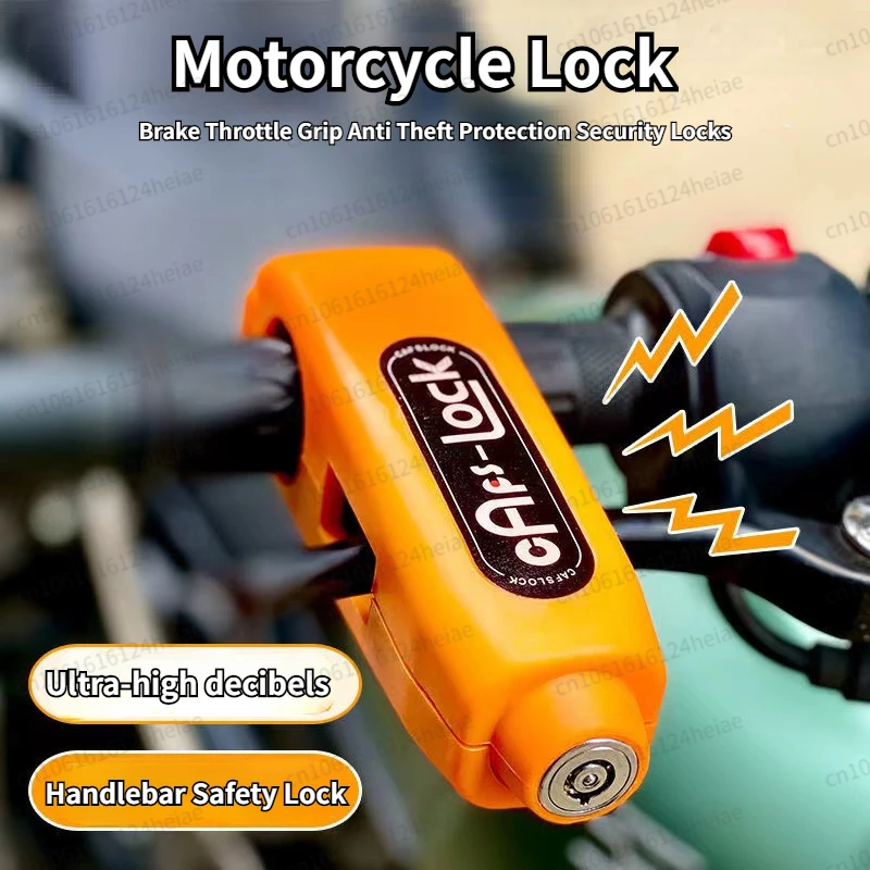 

Motorcycle Lock Scooter Handlebar Safety Lock Brake Throttle Grip Anti Theft Protection Security Locks Handlebar Lock
