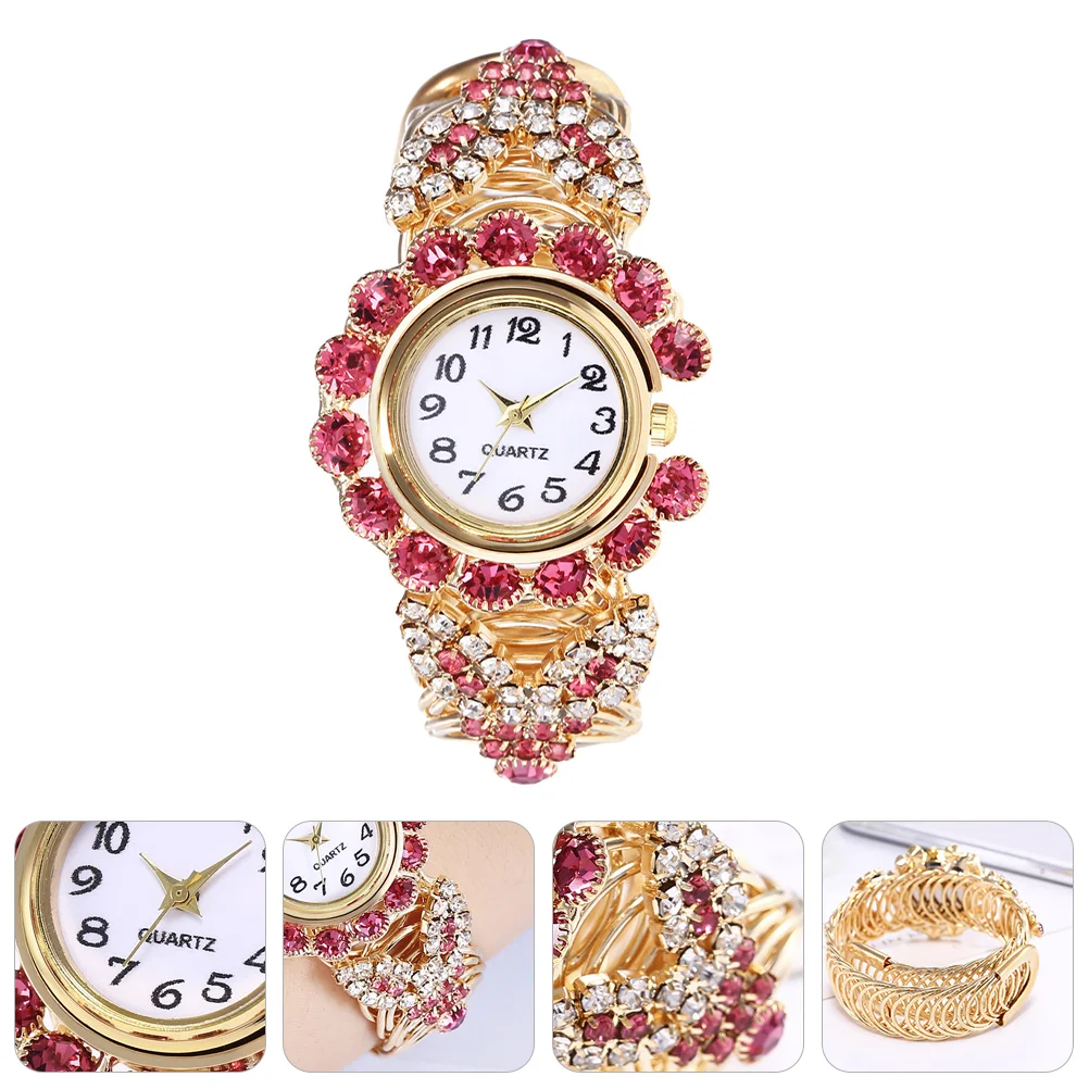 

1Pc Fashion Watch Creative Alloy Watch Shiny Watch for Lady