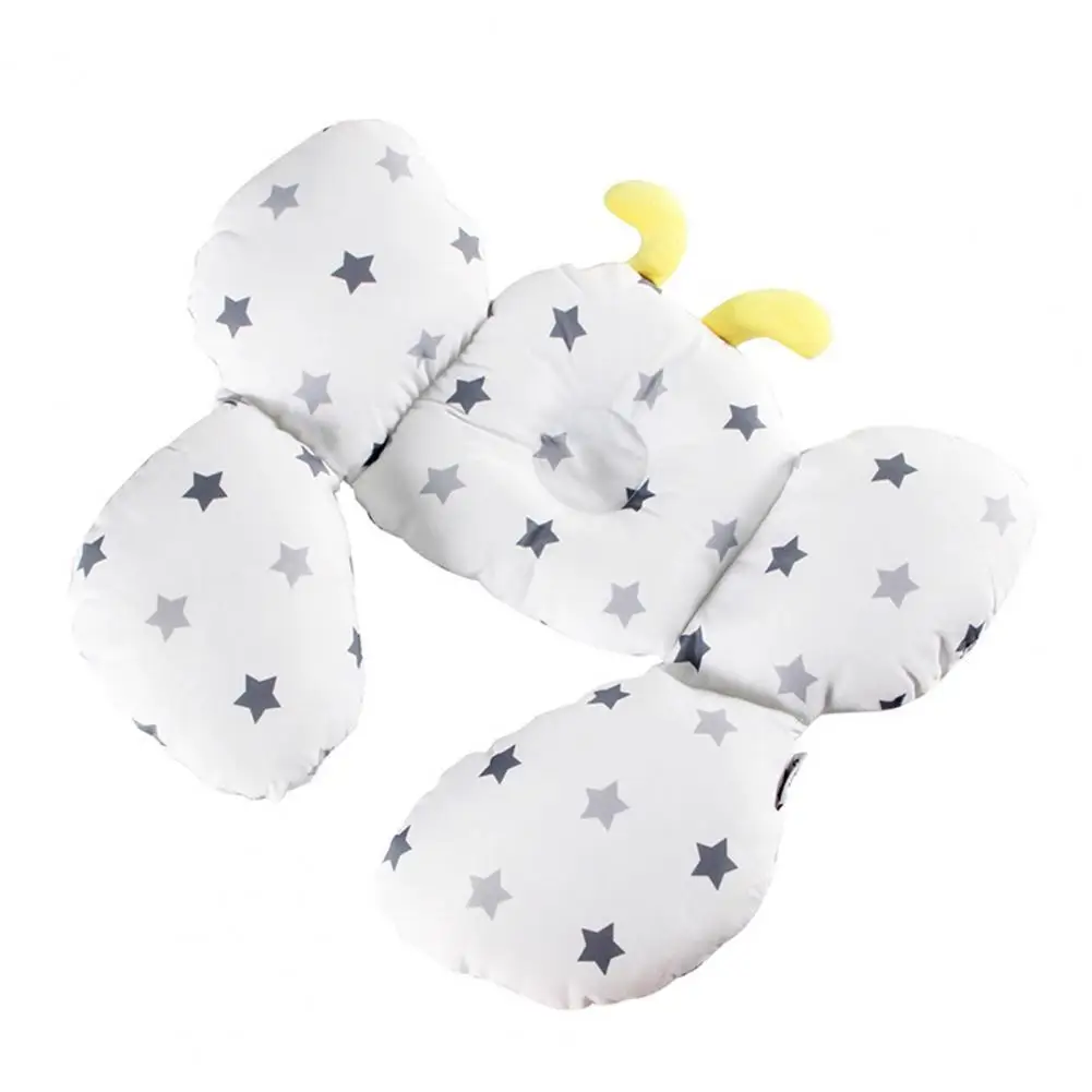 

Rebound Durable Clear Printing Baby Stroller Pillow Adjustable Stroller Pillow Shockproof for Newborn