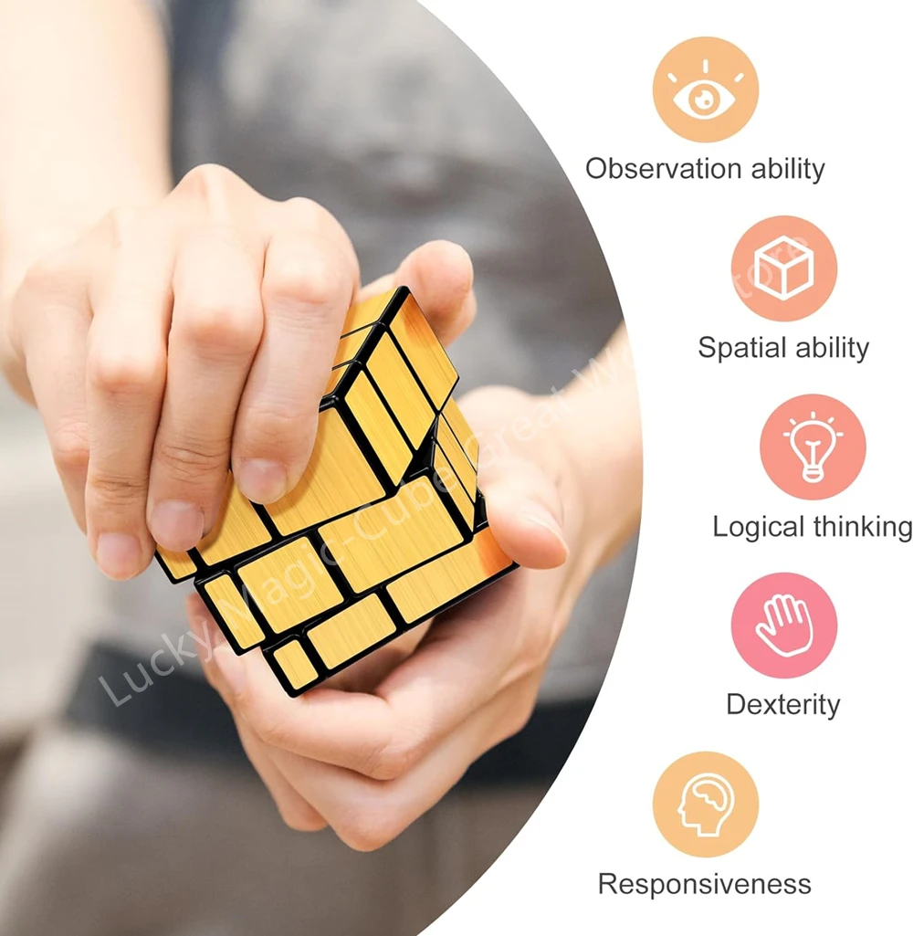 Qiyi Mirror Cube 2x2/3x3 Многофункциональный Профессиональный Скоростной Волшебный Куб С
