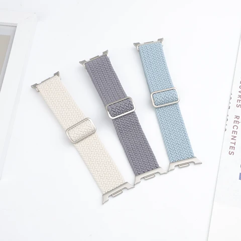 Плетеный ремешок Solo для Samsung Galaxy Watch 8, ремешок 44 мм, 40 мм, нейлоновый ремень, браслет correa pulseira для Galaxy Watch 8 classic, 46 мм