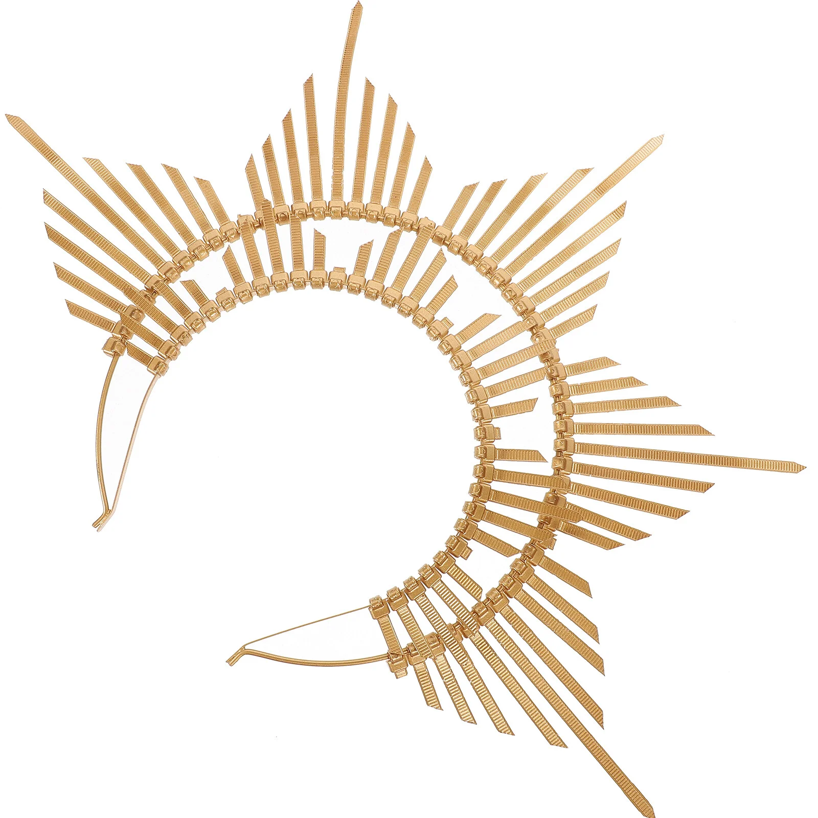 

Headband Goddess Headpiece Spike Crowns Women Sunburst Spiked Gothic Accessories Plastic Halloween Headbands Women's Cosplay
