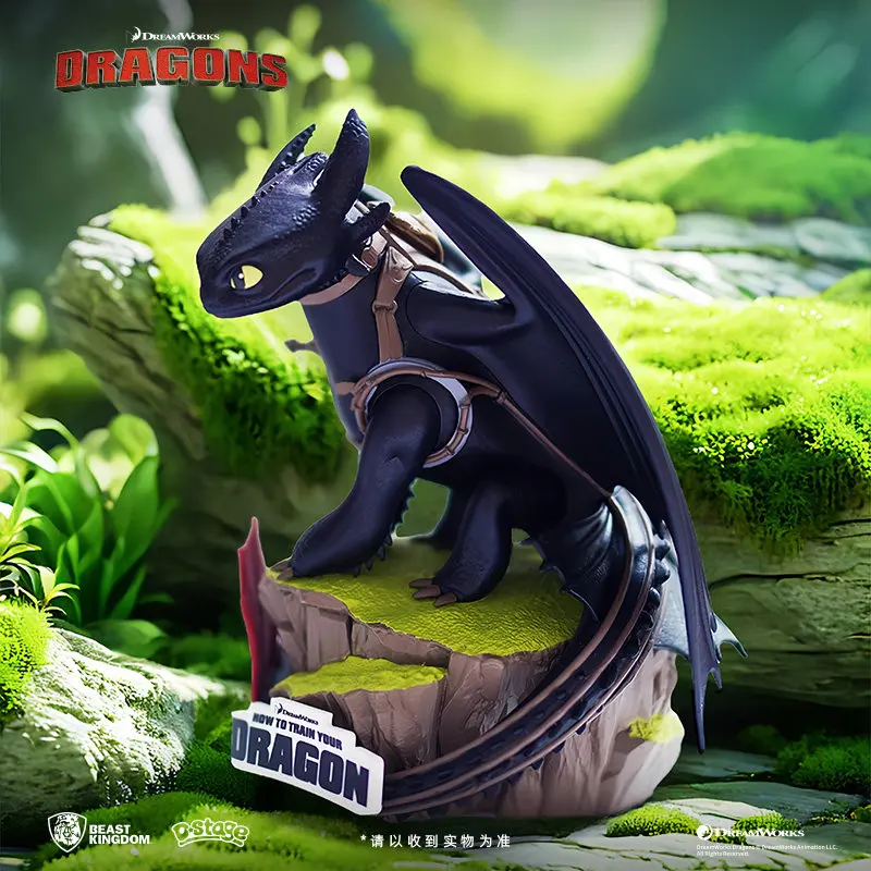 Фото Оригинальная фигурка Беззубика от Beast Kingdom, статуэтка из мультфильма «Как приручить дракона», настольное украшение, коллекционная модель, игрушка, подарок на день рождения №4