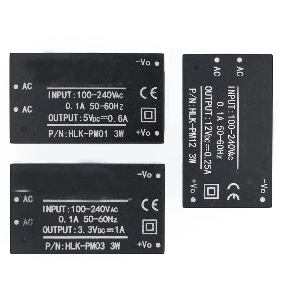 

Φ 220V to 5V/3,3 V/12V Мини модуль питания, интеллектуальный модуль источника питания