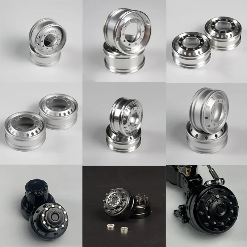 Металлический передний/задний тормозной барабан шпинделя колеса для 1/14 Tamiya RC Truck