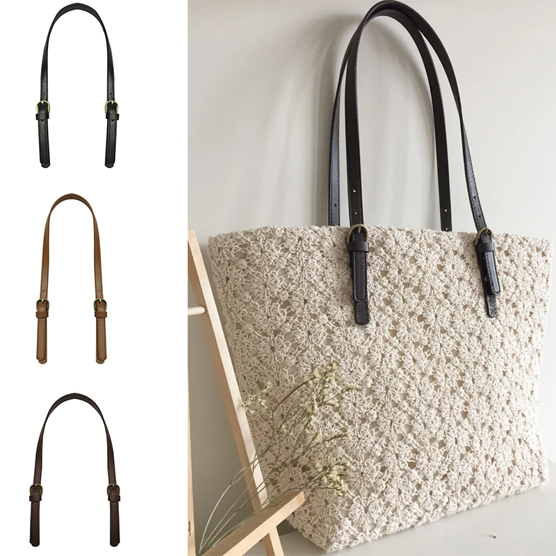 

Universal PU Leather Adjustable Bag Strap for DIY Replacement Handbag Handle Crossbody Shoulder Bags Belt Detachable Bag Chain