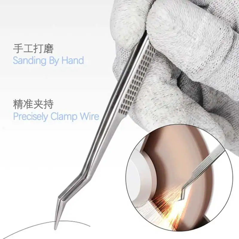 Пинцет MECHANIC Aax-17 для точного зажима оловянной проволоки нескользящий и