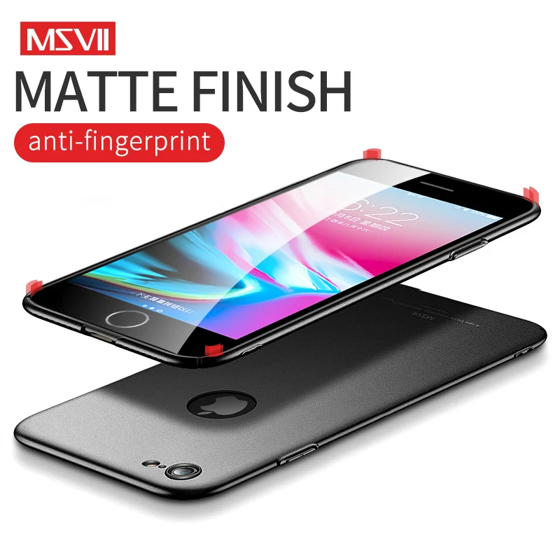 Чехол для iPhone 8 7 чехлы телефонов MSVII оригинальный Ультратонкий матовый чехол Apple 6S