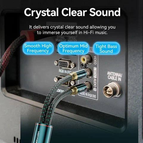 Кабель RCA Vention 2RCA-3,5 мм