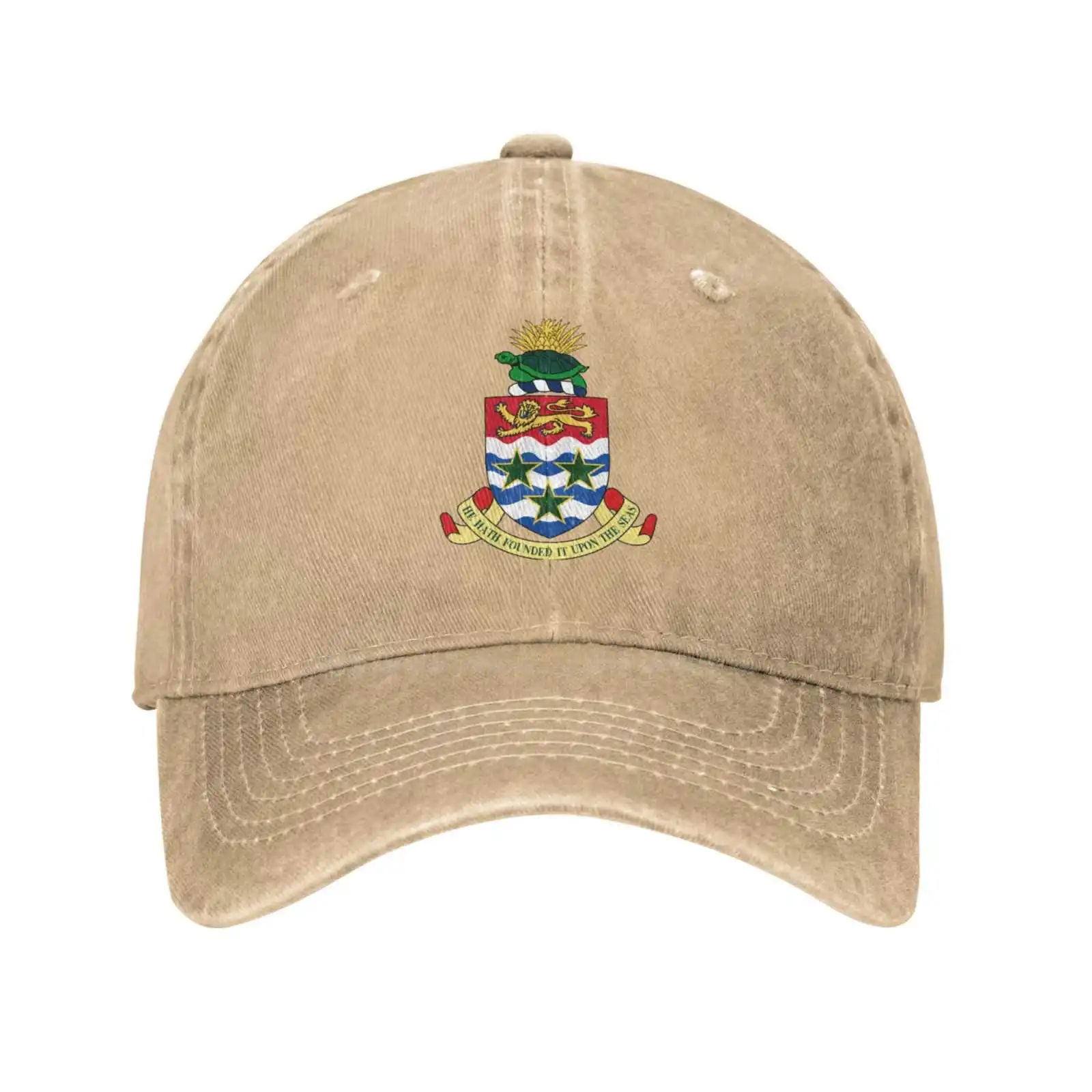 

Cayman Islands Top Quality Logo Denim cap Baseball cap Knitted hat
