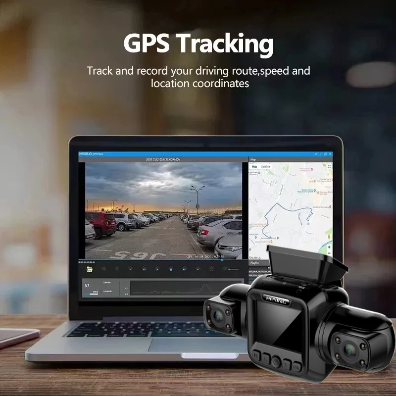 4-канальный 360-градусный GPS WIFI видеорегистратор 4*1080P HD для автомобильного