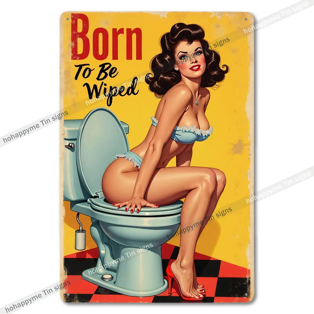 

Ретро оловянные таблички для ванной комнаты