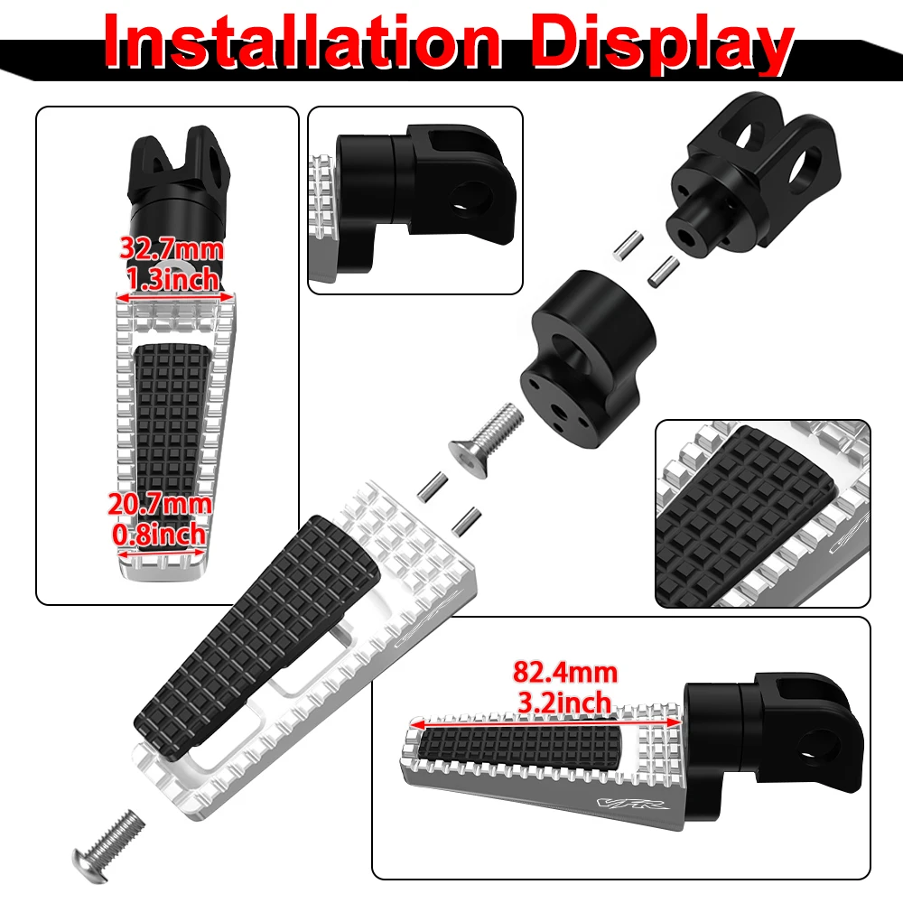 Регулируемые передние и задние подножки для мотоцикла педаль Honda VFR800 F 2014-2017 2018 2019