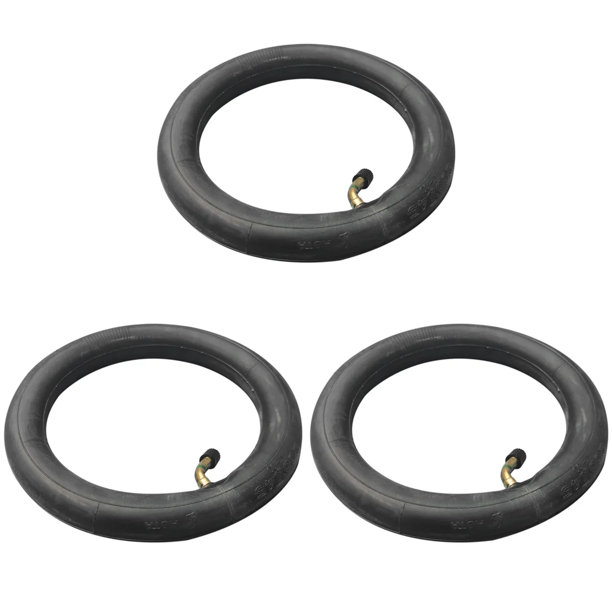 

3pcs 8 Inch 8X1 1/4 Scooter Inner Tube with Bent Valve Suits A-Folding Bike Electric / Gas Scooter Tube