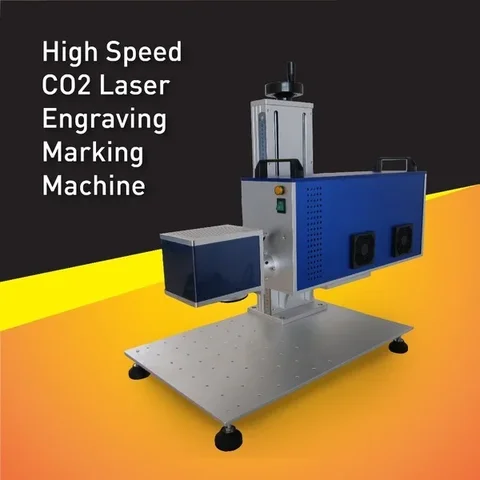 Высокоскоростная лазерная маркировочная машина RF30W CO2 для лазерной гравировки древесного материала, импортированная трубка с сроком службы более 20000 часов