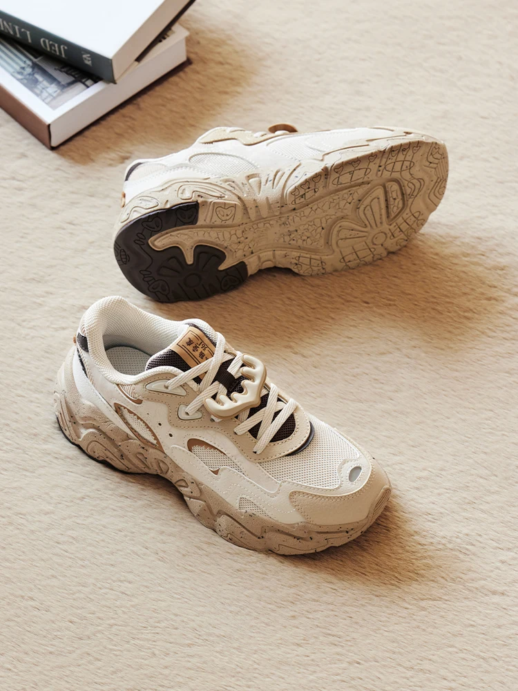 Фото Xiaolu Shoes 361, женская спортивная обувь, лето 2024, универсальная женская повседневная обувь в стиле ретро на толстой подошве, увеличивающая рост №2