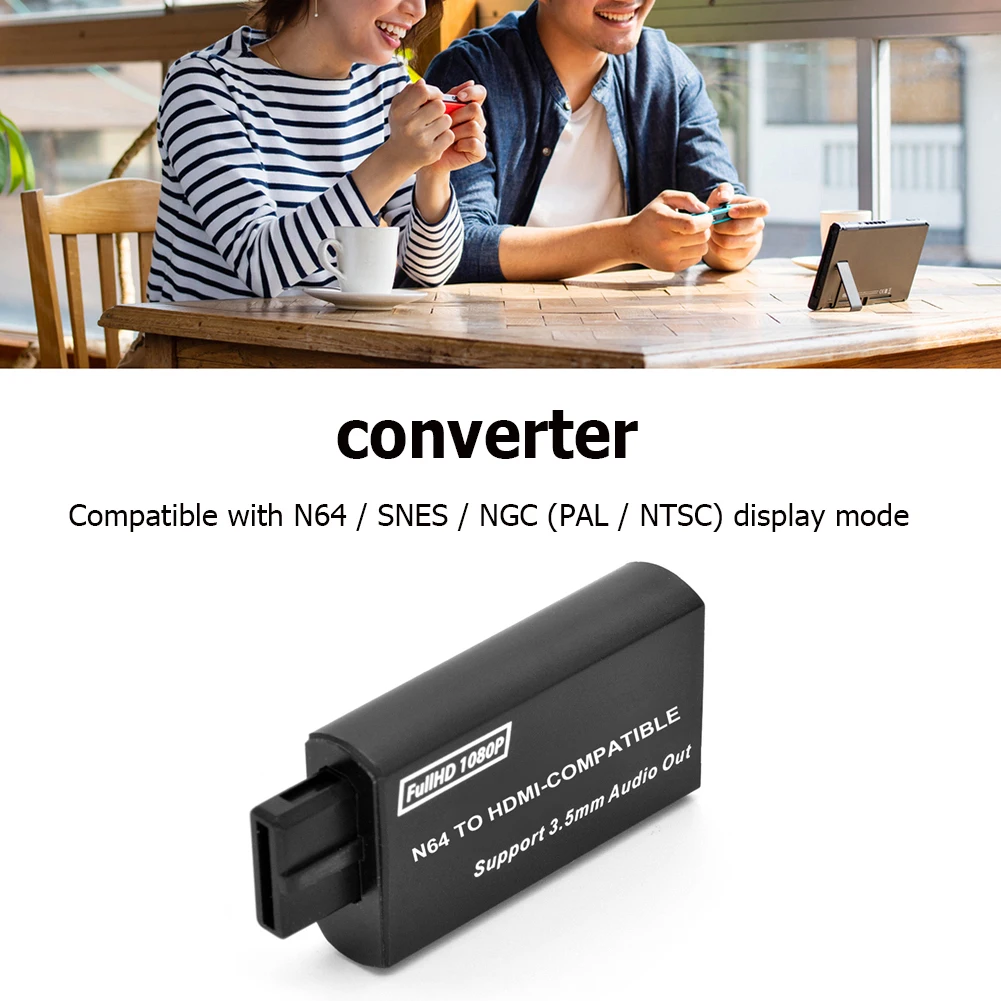 

Для игровой консоли с сигналом N64 / NES / NGC в HDMI-совместимый консоль преобразователя с аудиовыходом 3,5 мм