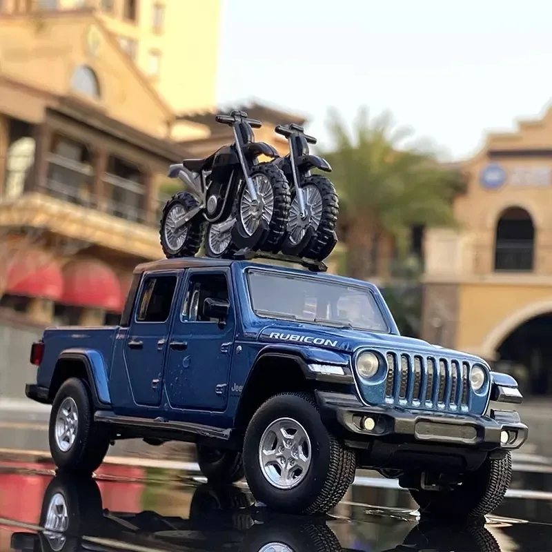 

1:32 Jeeps Wrangler Gladiator Alloy Pickup Truck Model Diecast Metal Simulation Children's Acousto-optic Toy Off-road Vehicle