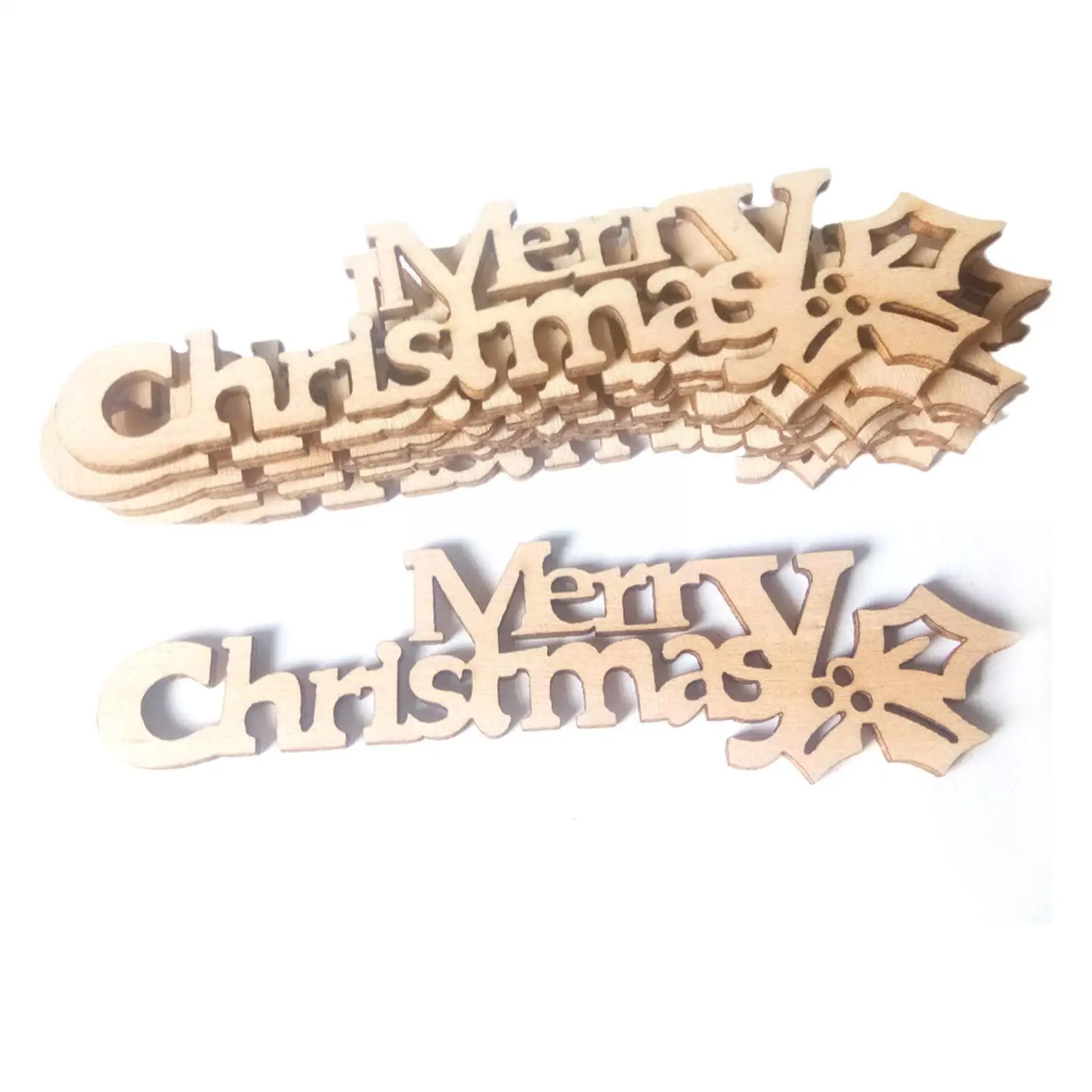 

Christmas Wood Letters For Crafts Diy English Letter Small Wood Chip Scrapbook Home Decoration Christmas Ornament Decor V2l3