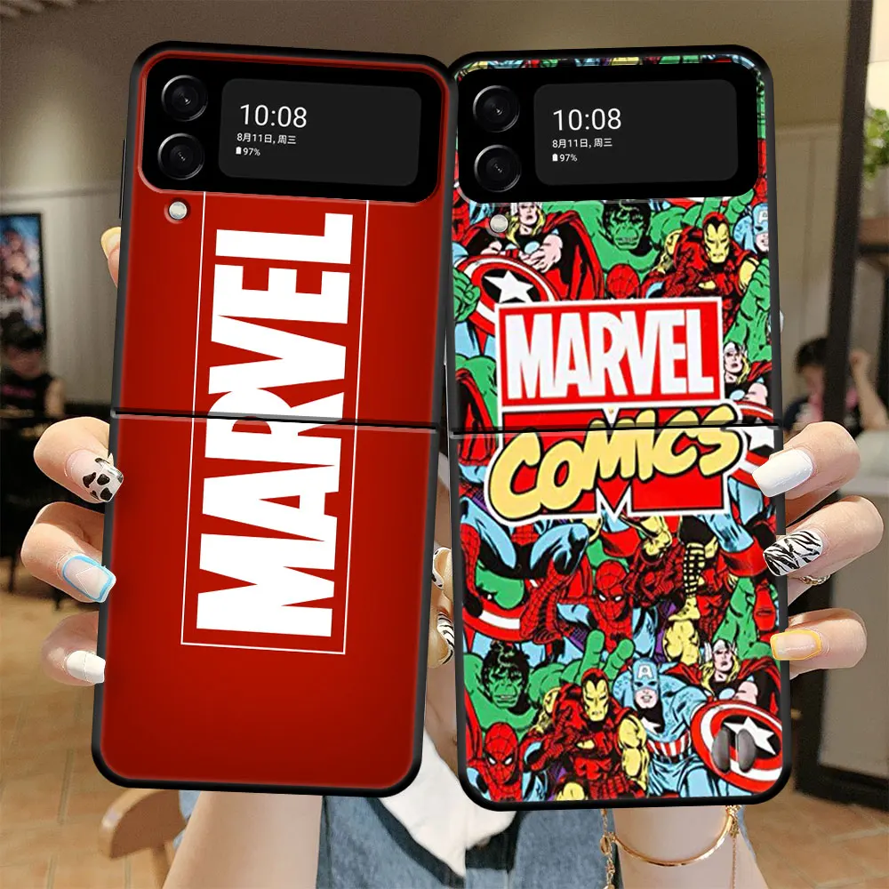 

Funda Case Coque for Samsung Galaxy Z Flip 5G Flip3 Zflip3 Zflip Flip35g GalaxyZflip3 Hard Marvel Heroes The Avengers Cell