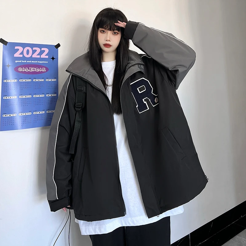 

Новинка весна-осень 2023, модная куртка с капюшоном в стиле ретро, Свободное пальто с цветной вышивкой, бесплатная доставка