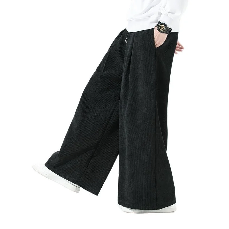 

2023 Autumn Winter Men's Pants Harajuku Style Trousers Straight Harem Pants Male Korean Loose Vintage Men Woman Sweatpants 5XL
