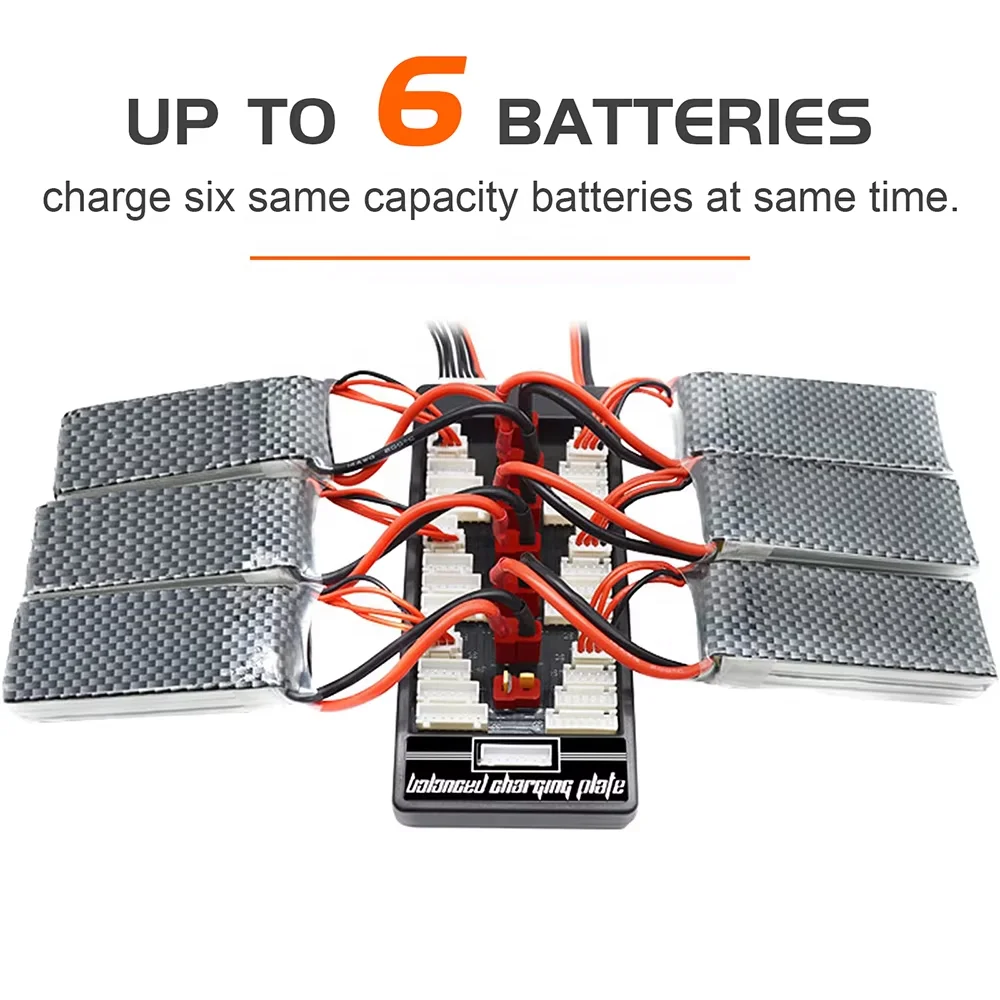 Фото 5 шт. XT60 Deans T-Plug зарядная плата 2-6S параллельное балансное зарядное устройство Lipo для RC ISDT Q6 IMAX B6 B6AC B8 сделано прочное пла №3