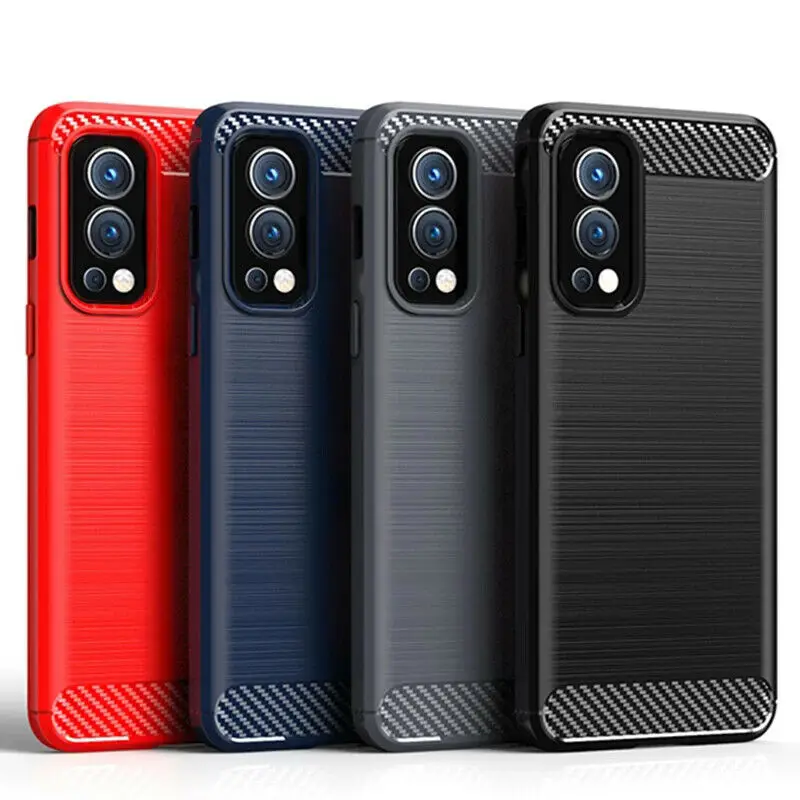 

Case For OnePlus Nord N200 5G Silicone Carbon Fiber Soft TPU Cover OnePlus Nord N10 5G / N100 / N200 5G / CE 5G / N20 5G