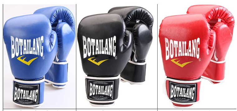 Боксерские перчатки Muay Thai для тренировок по боевым искусствам полиуретановые