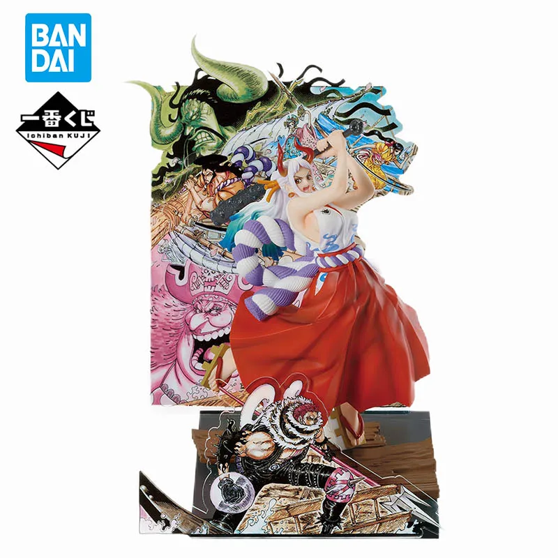

In Stock Original Bandai One Piece Ichibansho H Prize Yamato One Hundred Views of The Great Pirates Anime Figures Action Toys