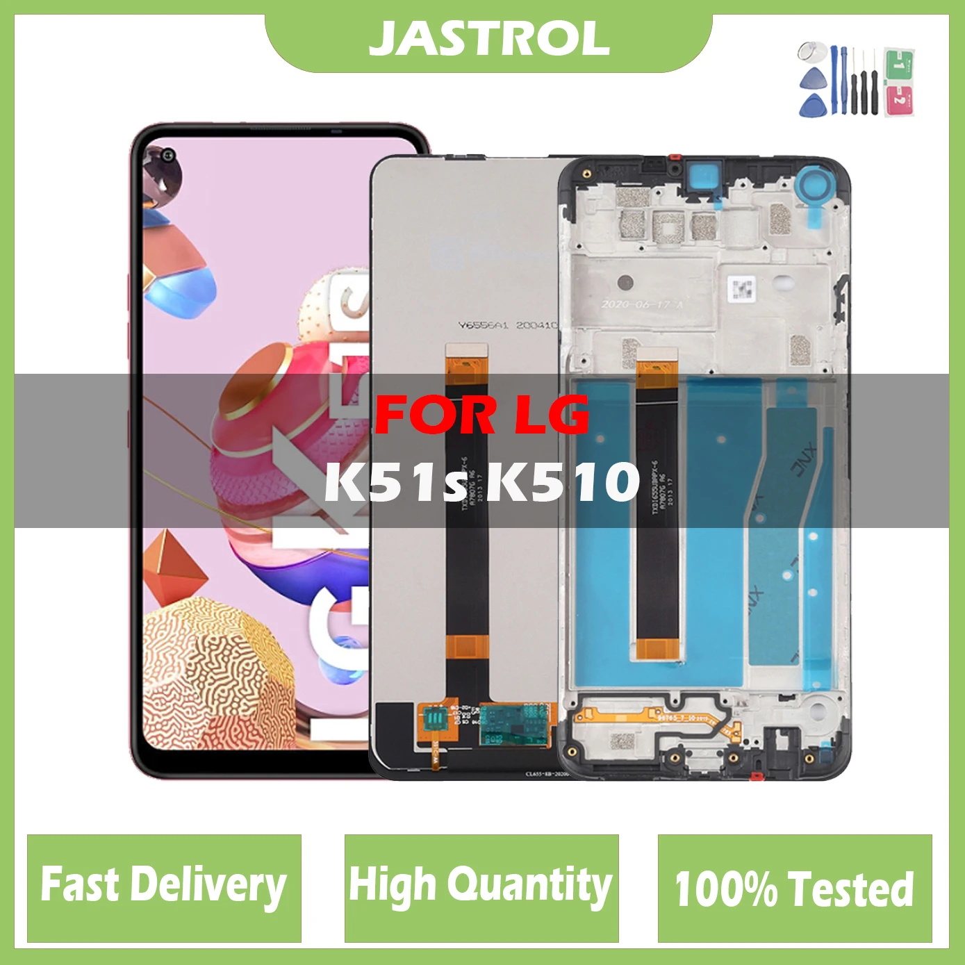 Оригинальный ЖК-дисплей 6,5 дюйма для LG K51S K51 S LMK510EMW LM-K510EMW LM-K510, ЖК-дисплей, детали для ремонта