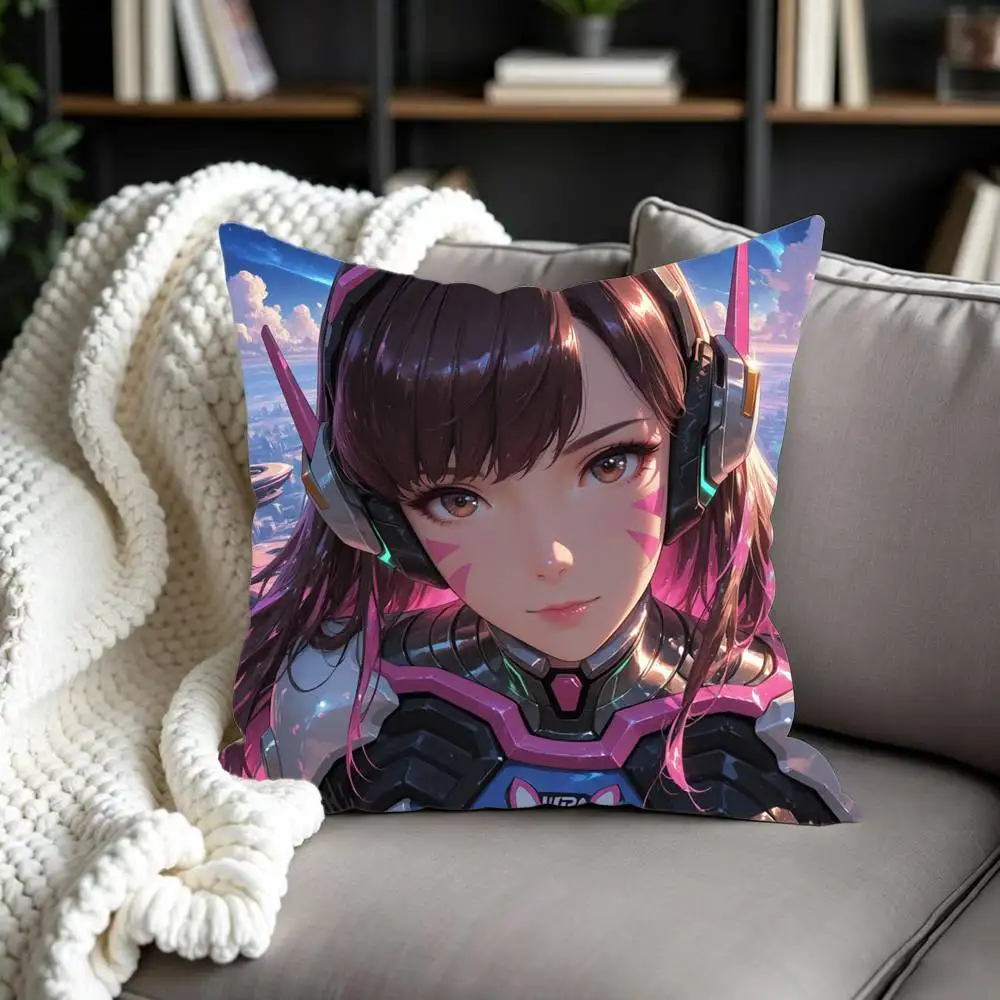 Фото Наволочка с двусторонним принтом Pop Game O-Overwatch для дивана, гостиной, домашнего офиса, декоративный защитный чехол №3