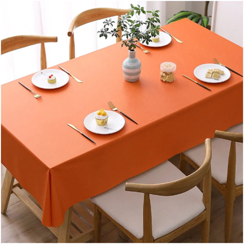

Solid Color Nordic Style Rectangular Tablecloth Modern Simple Restaurant Tablecloth Wedding Dessert Table Dirty-proof Tablecloth
