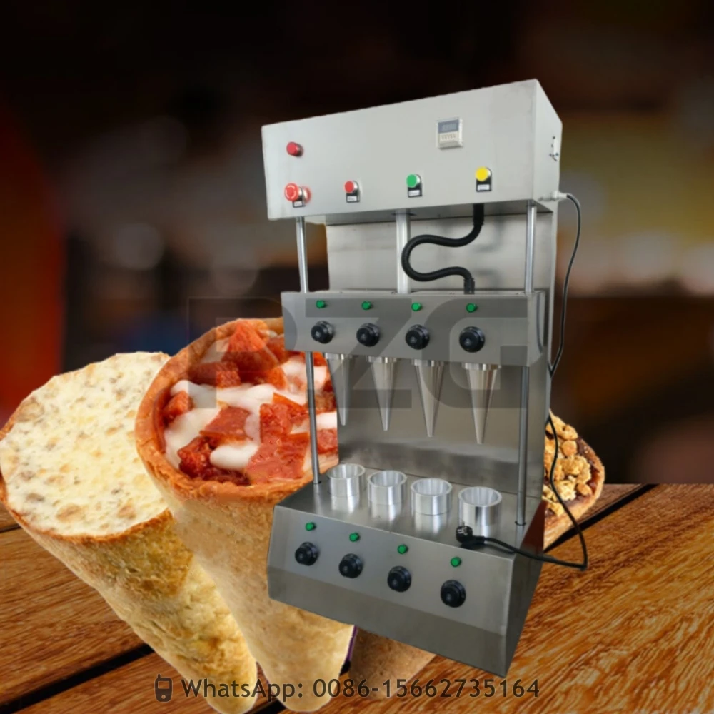 

Конусная формовочная машина для приготовления мороженого, пиццы, пиццы, 110 В, 220 В, 4 формы, вращающаяся печь на выбор