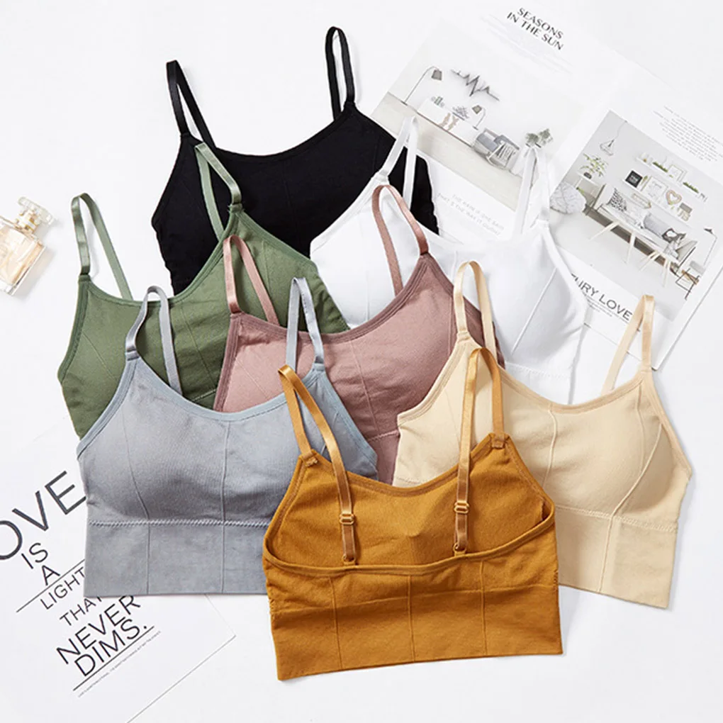 

Backless Bralette Active Bra For Women Seamless Padded Bra Women Lingerie Cotton Wireless Long Tops Brassiere Bra