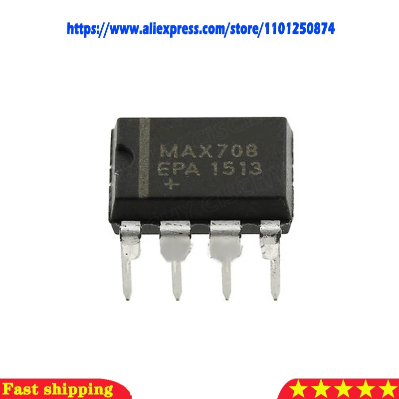 

10PCS MAX708 DIP8 MAX708CPA DIP-8 MAX708EPA DIP and original IC Chipset