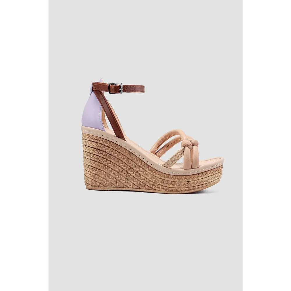 

Dorlie Olena Powder Mesh Detailed High Wedges Sandals