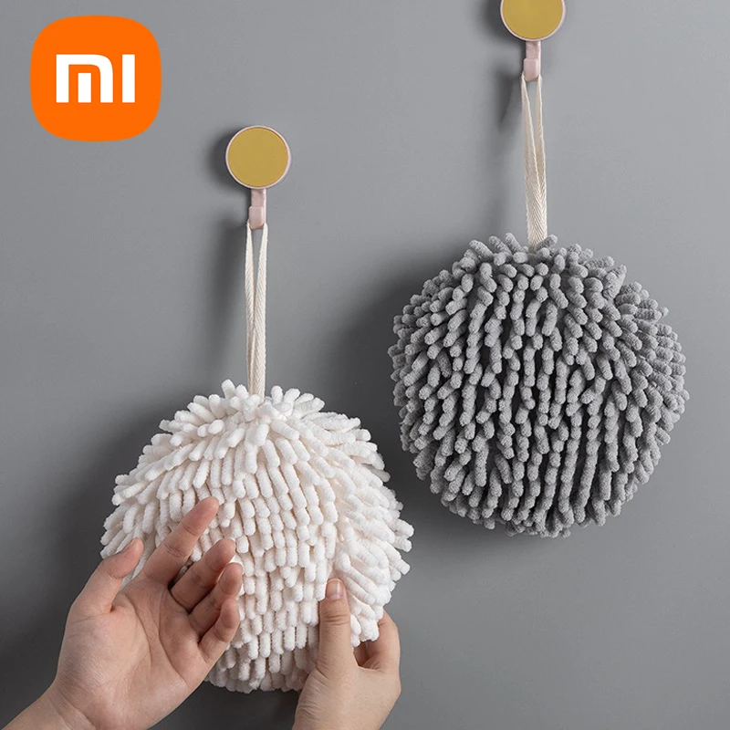 

Xiaomi Youpin Chenille Hand Wipe Ball Hanging Hand Wipe Kitchen Bathroom Wipes Thickening Absorbent Dry Handkerchief No HairLoss