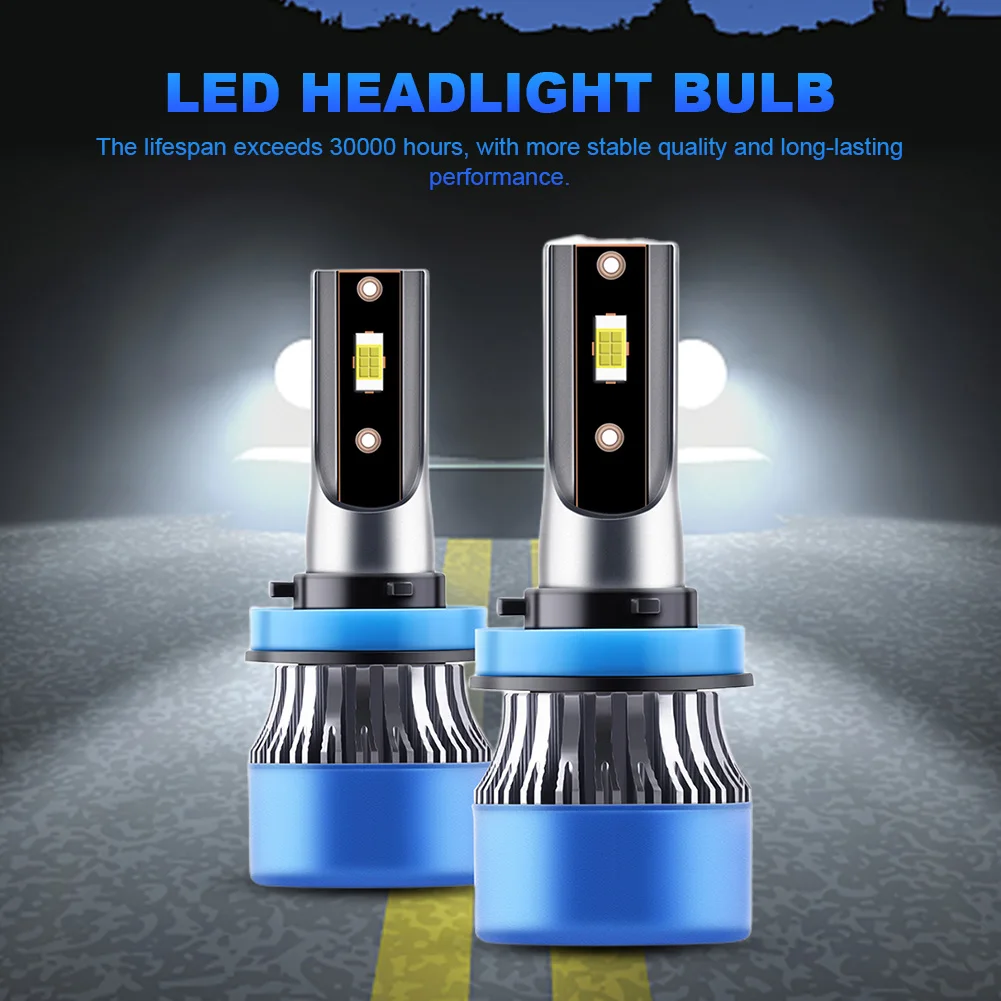 

Q2 лампа для фар H1 H4 H8 H7 Автомобильная противотуманная фара 9005 HB3 9006 9012 комплект для переоборудования автомобильных фар 100 Вт 6500K супер яркая для автомобиля