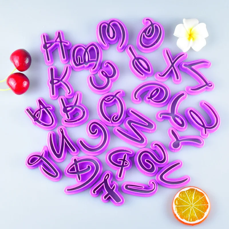 

Number and Alphabet Cookie Cutters Letter Fondant Sugarcraft Cutter Mold for Cake Decorating Cake Mould Baking Decorating Tools